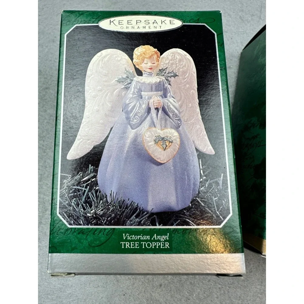 Vintage Hallmark Keepsake Ornaments Miniature Angel Tree Toppers‎ Lot of 3